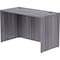Lorell Desk Shell, Rectangular, 48"x24"x29-1/2", Weathered Charcoal LLR69549 - alternate 1
